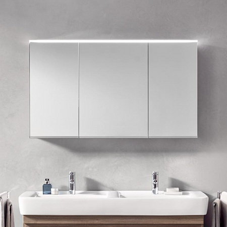 Зеркальный шкаф с подсветкой и звуковой системой 120 см Geberit Option 800322000 - фото Geberit (Геберит) Shop